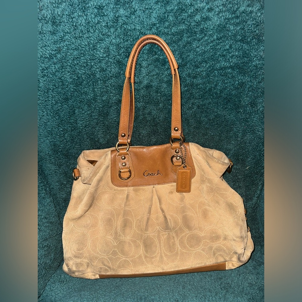 Tan Coach Purse